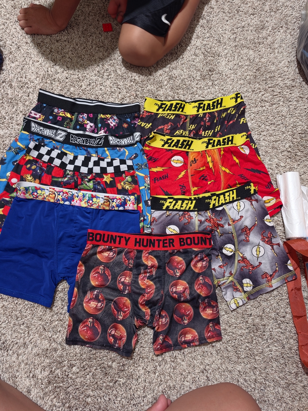 Boys The Flash & Graphic Boxer Briefs - Multi Colors And Brand Bundle 8 Pieces
